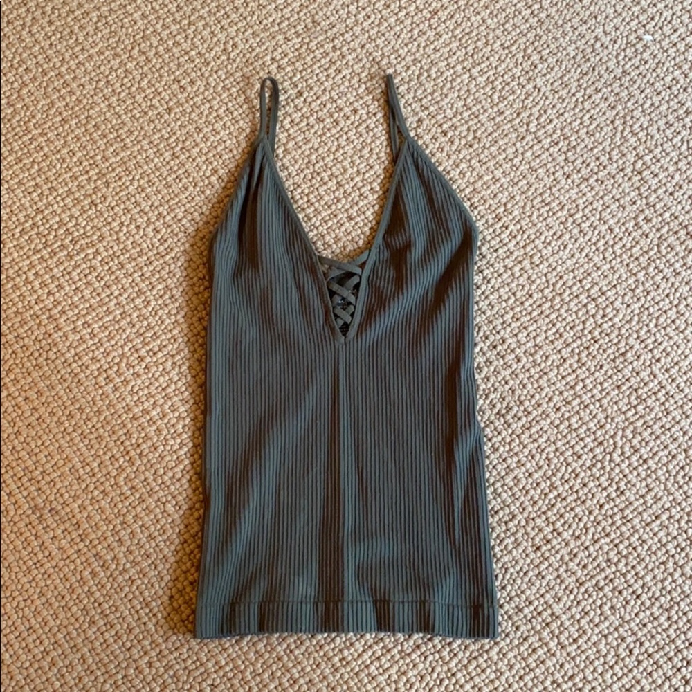 Free People Army Green Camisole!